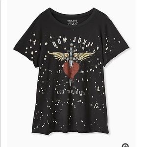 Bon Jovi Splatter Crew Tee